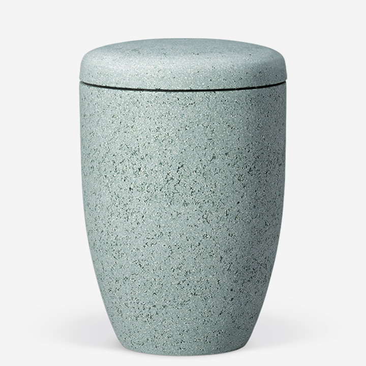 Naturstoffurne Steinbeschichtet Marmorit - Grün