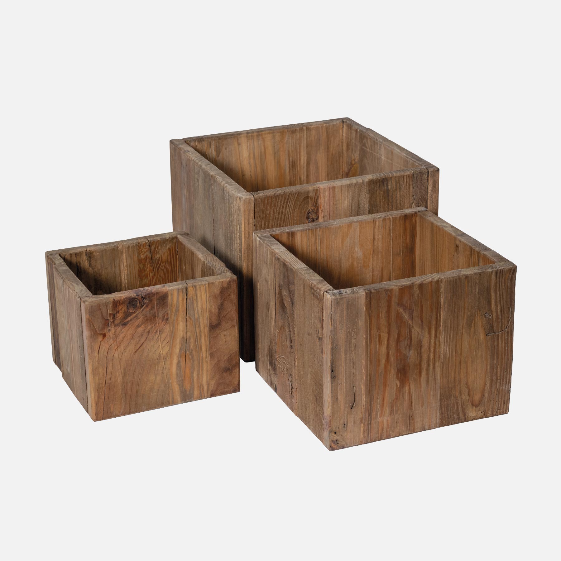 Übertopfe aus Pinienholz – Bild 2